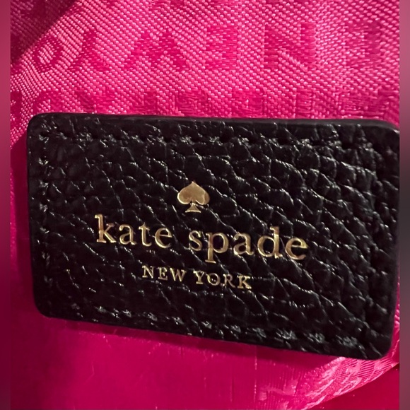 KATE SPADE Black Pebbled Leather Crossbody/Shoulder Bag in EUC!! - Picture 7 of 8